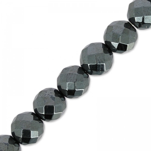 Beads Hematite Faceted 6 mm x15