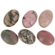 Oval cabochon 18x13mm Rhodonite