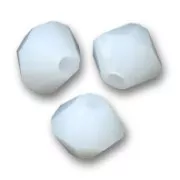 PureCrystal Crystal Bicones 4mm White Alabaster  x50