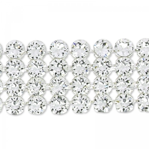 PureCrystal Crystal Mesh 40001 4 rows 11mm Crystal x5cm