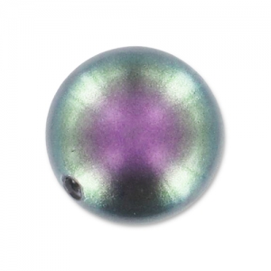 Semi-perforated pearl Swarovski 5818 8 mm Iridescent Purple Pearl