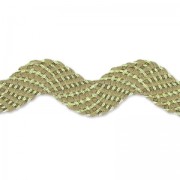 Snake Lace ribbon Lurex 8 mm gold/Sand x 2m|raw }}