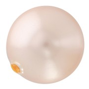 8mm half-drilled Swarovski 5818 pearl - Peach Pearl x1|raw }}