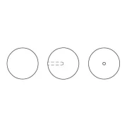 Pearl Swarovski semi-pierced 5818 6 mm Iridescent Light Blue Pearl