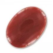 Oval cabochon 25x18mm Red Jasper