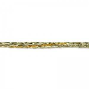 Cord in Lurex 2 mm Gold/Sand x 2m