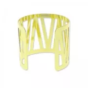 bangle manchette hollow triangles 50 mm gold tone x1