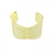 bangle manchette hollow Knots40 mm gold tone x1