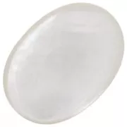 Oval cabochon 25x18mm White Mother-of-pearl