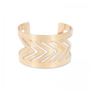 bangle manchette hollow herringbones 43 mm rose gold tone x1|raw }}