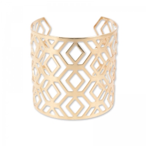 bangle  hollow diamond 62 mm rose gold tone x1