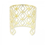 bangle  hollow diamond 62 mm rose gold tone x1