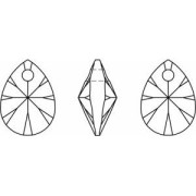 Swarovski Mini Pear 6128 10mm Jet x1
