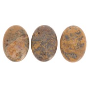 Oval cabochon 25x18mm Leopardskin