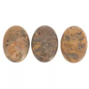 Oval cabochon 25x18mm Leopardskin