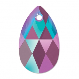 Teardrop Swarovski 6106 22 mm Amethyst Shimmer x1