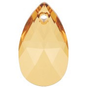 22mm Swarovski Tear drop 6106 - Golden Topaz x1