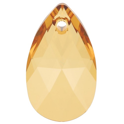 22mm Swarovski Tear drop 6106 - Golden Topaz x1