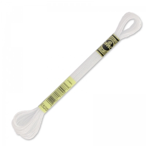 DMC Mouliné Effet Lumière White Embroidery Thread (E5200) x 8 m