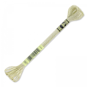 Embroidery thread DMC Mouliné Effet Lumière Light Gold (677) x8m