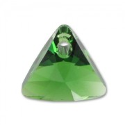Swarovski Triangle pendant 6628 12 mm Dark Moss Green x1
