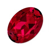 6x4mm Swarovski 4120 Oval Fancy Stone - Scarlet x1