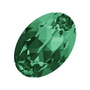 6x4mm Swarovski 4120 Oval Fancy Stone - Emerald x1