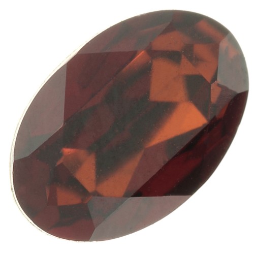 6x4mm Swarovski 4120 Oval Fancy Stone - Smoked Amber x1