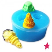 Mini silicon mold 10 mm Ice cream cone|raw }}