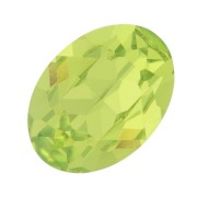 6x4mm Swarovski 4120 Cabochon - Citrus Green x1