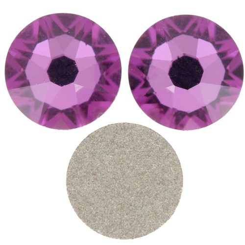 3 mm Swarovski crystal glue-on rhinestones - Dark Rose x36