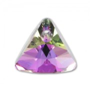 Swarovski Triangle pendant 6628 8 mm Crystal Vitrail Light x1