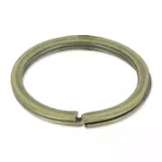 Round shape keyring 25mm bronze tone  x1