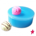 Mini silicon mold 11 mm Scoop of ice cream and topping