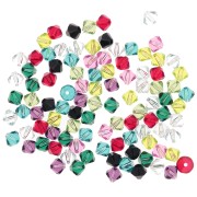 Mix of Swarovski 5328 Crystal Bicones 4mm Discovery x100|raw }}