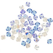 Mix of Swarovski 5328 Crystal Bicones 4mm Winter x50