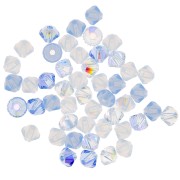 Mix of Swarovski crystal spinning tops 5328 3 mm Winter x50