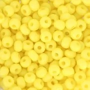 Preciosa Seed Beads 6/0 4 mm - Terra Intensive - Yellow Matte x 20 g