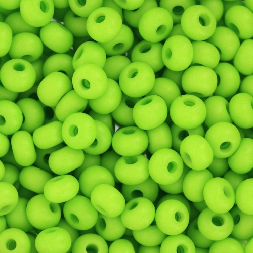 Preciosa Seed Beads 6/0 4 mm - Terra Intensive - Green Matte x20g