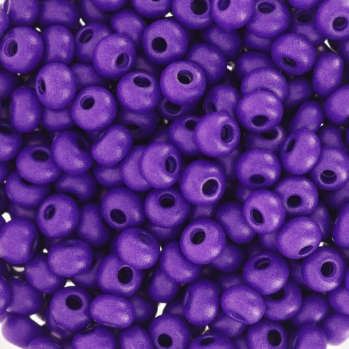 Preciosa Seed Beads 6/0 4 mm - Terra Intensive - Matte Purple x 20 g