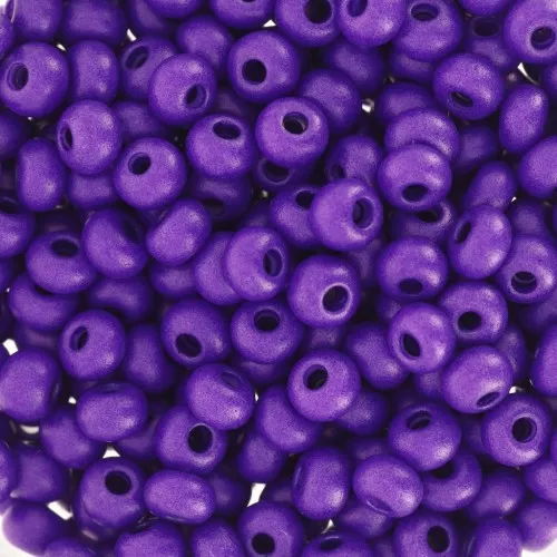 Preciosa Seed Beads 6/0 4 mm - Terra Intensive - Matte Purple x 20 g