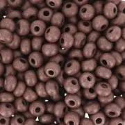 Preciosa Seed Beads 6/0 4 mm - Terra Intensive - Dark Brown Matte x 20 g