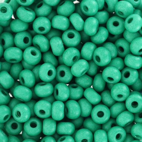 Preciosa Seed Beads 6/0 4 mm - Terra Intensive - Dark Green Matte x20g