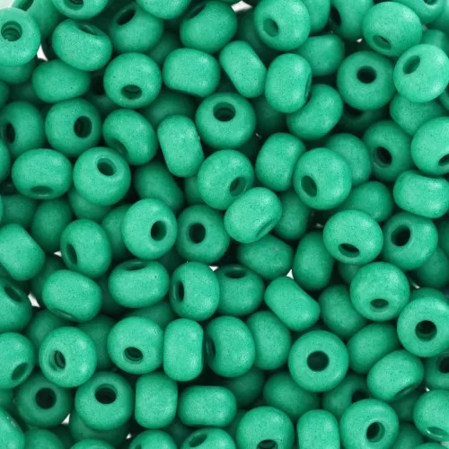 Preciosa Seed Beads 6/0 4 mm - Terra Intensive - Dark Green Matte x20g