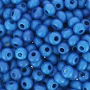 Preciosa Seed Beads 6/0 4 mm - Terra Intensive - Blue Matte x20g