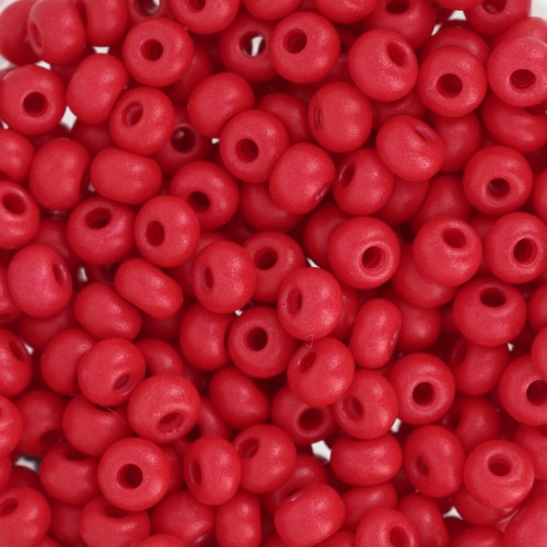 Preciosa Seed beads 6/0 4 mm - Terra Intensive - Red Mat x20g