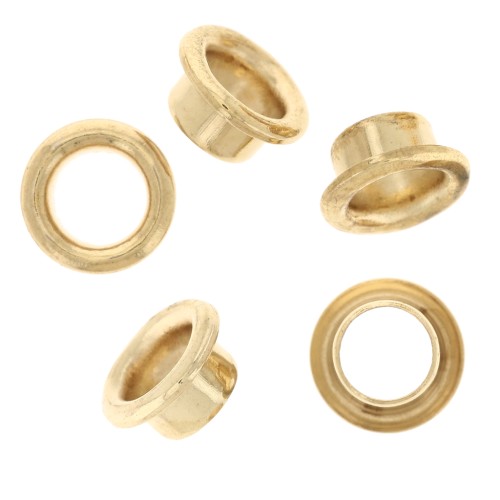 Caps 8 mm for polymer clay beads - Gold x50