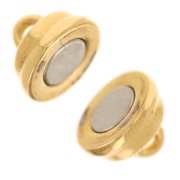 Magnetic clasp 13x8.5 mm - Fine gold plated x1