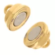 Magnetic clasp 13x8.5 mm - Fine gold plated x1