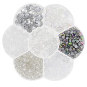 Preciosa seed beads assortment with flower box - Crystal x1|raw }}